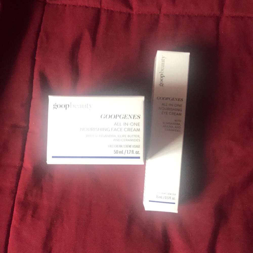 Goop eye cream and moisturizer